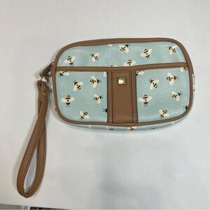 Bee Print Wristlet Clutch